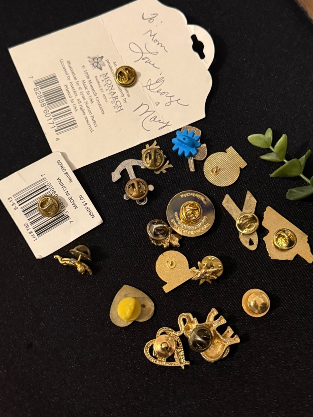 Assorted Vintage Enamel & Gold Tone Pins - Multicolor - Picture 7 of 7